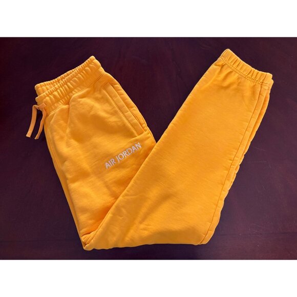 Nike Air Jordan Bright Yellow “Sport Gold” Heavyweight Jogger Sweatpants Men’s S - Picture 12 of 12
